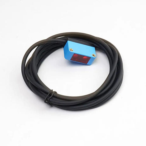 Background Suppression Diffuse Photoelectric Sensor With 10 To 350 Mm Range, 12 To 24 V DC, PNP Output, Color Insensitive Detection, Built For Tough Industrial Use, blue metal sensor with cable