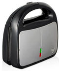 3 In 1 Electric Sandwich Maker With 3 Removable Non Stick Plates Double Sided Heating Waffle Donut Panini Press Grill For Quick Breakfast Snacks Bacon Steak And More 850 Watts Uniform Cooking, sleek design with stainless steel front.
