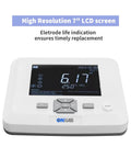 Benchtop pH Meter With 3-In-1 pH Temp Electrode, 0.01 pH Accuracy featuring 7-inch LCD screen, auto calibration, and temperature compensation.