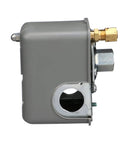 Side view of Air Compressor Pressure Switch With 125 Psi Set Off And 30 Psi Fixed Differential, 1/4 Inch Npsf.