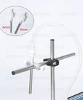Diaphragm Pump Liquid Filling Machine nozzle sizes 6mm and 8mm, semi auto desktop filler for alcohol juice water and perfume