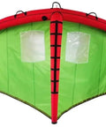 Inflatable Wing Foil Go-To Surf Wing For Surfing And Water Play Handheld Foil Wing Kite with red frame and green sail