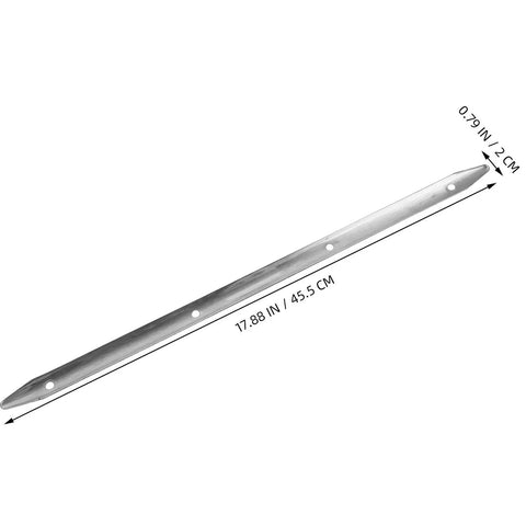 Heavy Duty Stainless Steel Rub Rail For Yacht Hull Protection And Dock Edge Guard providing tough anti collision shield, 17.88 in.
