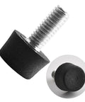 20 Pack M6 Screw On Furniture Leveling Feet With Plastic Base Adjustable Glide, single screw and base detail view