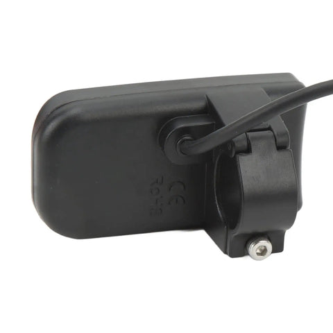 Back view of Electric Bike Power Display Meter For Handlebar Cockpit Universal 5 Pin LED Panel With Waterproof Plug