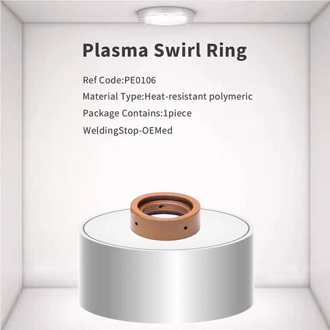 Plasma swirl ring from 24Piece Plasma Cutter Spare Parts Kit For S25 S25K S30 S35 S45 Torches Including Electrodes And Tips