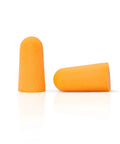 Orange Ultra Soft Foam Ear Plugs For All-Day Comfort And Heavy Noise Reduction, Tapered Bullet Design With Smooth Dirt-Resistant Surface