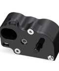 Aluminum LCG Transmission Complete Gearbox For AXIAL SCX10 One Tenth RC Crawler Upgrade Parts Low Center Of Gravity Redesigned Black Housing