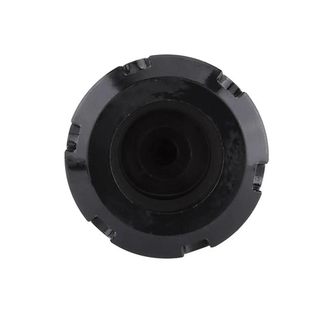 Rock Solid ISO30 Balance Tool Holder With Precision Collet Chuck Runs Smooth At 30000RPM High Speed top view showing the collet chuck's opening.