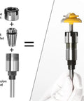 Sturdy 8Mm 1/4 Inch And 1/2 Inch Shank Er Router Bit Extension Rod Perfect For Woodworking And Engraving With High Carbon Steel Build And Heat Resistance showing M Type Nut and ER Collet.