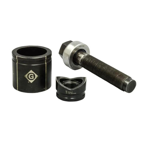 1 Inch Conduit Manual Knockout Set K3BB-1 Replaces 73BB With Knurled Grip Punch Laser Markings, components shown