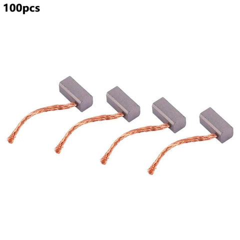 100 Pcs J435A Carbon Motor Brushes Replacement Kit For 12 24V Car Fans And Small Electric Motors, Low Noise With Minimal Spark