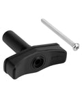 Manual Lift Knob Kit K1140-09 RV Vent Handle Replacement for Fantastic Fan with screw, black plastic knob