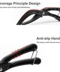 Durable Plastic Bike Tire Pliers And Tire Removal Tool for quick repairs showing anti-slip handle and leverage principle design.