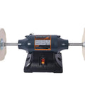Heavy Duty Benchtop Buffer Polisher With 370W Power And 3450 RPM For Jewelry Metal Knives Wood And Jade Extra Long 8 Inch Wheel