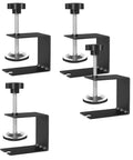 4 Piece C Clamp Set For Woodworking And Cabinet Installations, Drawer Front Installation Clamps, Heavy Duty Cold Rolled Steel