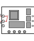 Wiring diagram for DC 12V Programmable Time Delay Relay Module With On Delay And Off Delay From 0.1 Seconds To 270 Hours