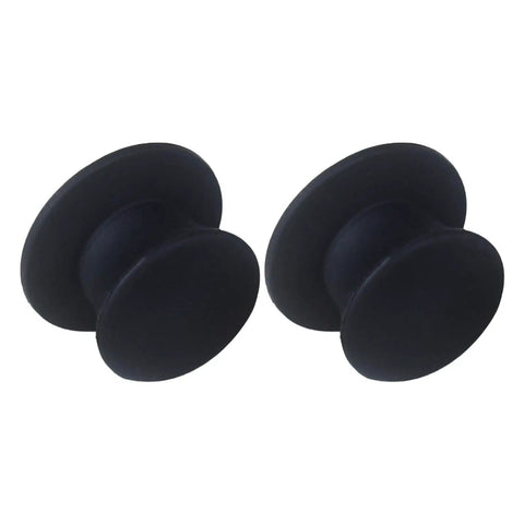 Rack Ready One Pair 1/4 Inch NAB Hub Adapters for Reel to Reel Tape Recorders black rubber design for smooth playback