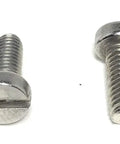 Top Shelf M4 Din84 0.70mm Stainless Steel Machine Screws With Slotted Cheese Heads and Butter Smooth Threads Heavy Duty A2 70 Grade Hardware.
