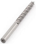 End mill cutter, side view, 135mm long, 10mm dia, HSS-AL, straight shank, 4-flute