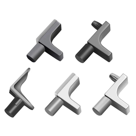 200 Pcs Heavy Duty Zinc Alloy Shelf Pegs For Kitchen Cabinets, Wood Shelves And Wardrobes, smooth finish, various angles