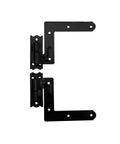Heavy Duty Steel Blind Shutter Hinges For Wood Frames And Brick Walls Tough As Nails One Inch Offset Power Coated Black Finish