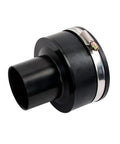 4 Inch To 2-1/4 Inch Dust Collector Reducer Adapter For Shop Vac Hoses With ABS End Rubber Boot And Steel Hose Clamp Vacuum Tool Port Fitting For Dust Collection Systems