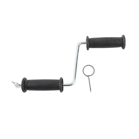 Pro Grade 16mm Steel Drain Snake Auger Cable handle with rubber grips for easy use in pipe cleaning tasks.