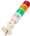 24VDC LED Signal Tower Alarm with red, orange, and green indicators for workshops and job sites, industrial status light.