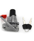 Durable Motorcycle Ignition Key Lock Switch Fits Yamaha XVS1100A Dragstar Classic And V Star With 2 Keys Easy Plug And Play Install No Tools Needed To Fix Your Ride Smoothly Save Cash At Shop And Start Engine Strong While Riding Safe At Night. silver aluminum ignition switch with 2 keys and wiring plug