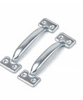 Heavy Duty Gate Handle Door Pull In Zinc Plated Steel For Fences And Sheds Barn Doors And Garage Tough Outdoor Ready Rust Resistant Utility Pulls Includes Mounting Screws 2 Pack
