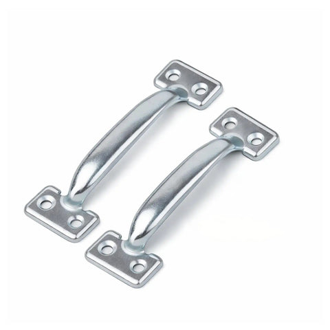 Heavy Duty Gate Handle Door Pull In Zinc Plated Steel For Fences And Sheds Barn Doors And Garage Tough Outdoor Ready Rust Resistant Utility Pulls Includes Mounting Screws 2 Pack