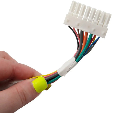 Close-up of wiring connector for Model Specific Ice Maker Assembly For Refrigerator Replacement DA97-13718C DA97-18859A