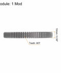 Side view of 80T Spur Gear For RC Cars 10mm Bore Hardened 45 Steel Mod 1 Straight Spur Gear Replacement Part With 3.14 Pitch And 82mm Outer Diameter
