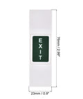 Push To Exit Button Release Switch For Door Access Control System 76mm X 23mm PC Panel 12V 3A White Durable Reset Push Button Heavy Duty Exit Button Pack Of 4, 76x23mm