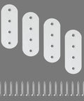 Premium Mending Plates For Wood Furniture Repair Set Of Four Stainless Steel Flat Brackets 100X38MM with screws for easy installation.