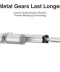 Heavy Duty 12V Electric Linear Actuator With 1.96 Inch Stroke 220 Lbs Load metal gears close-up