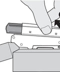 Diagram showing installation of Soft Close Straight Arm Full Overlay Cabinet Hinges Nickel Finish Clip On For Frameless And Face Frame Doors