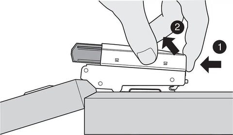 Diagram showing installation of Soft Close Straight Arm Full Overlay Cabinet Hinges Nickel Finish Clip On For Frameless And Face Frame Doors