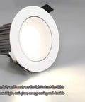 ELUKHT 13-Pack White Retrofit LED Recessed Lighting 3.5/4 Inch Anti-Glare Led Recessed Lights with white round trim and heat sink.