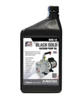 Top Shelf Black Gold Vacuum Pump Oil For Automotive And Shop Equipment Uses Hydro Processed Non Detergent Formula in 1 quart bottle.