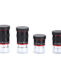 Ultra Wide Angle Long Eye Relief Eyepiece Kit For Telescopes 1.25 Inch 68 Degree Field Of View Four Piece Set 6mm 9mm 15mm 20mm