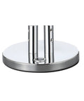 Base of Chrome Integrated LED Table Lamp With Slim Iron Ribbon Design Energy Saving Desk Light For Living Room Or Bedroom