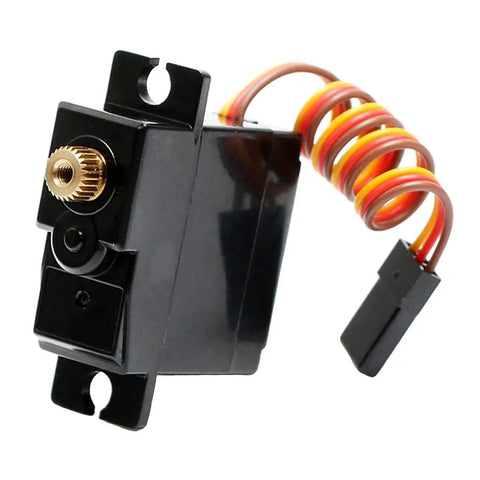 Heavy Duty Miniature Steering Servo For Rc Cars Kickin Solid Torque And Lightning Response Times Built Tough, 4x3x4cm, black gear motor.