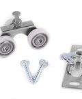 Pocket Door Hanger Ball Bearing 1125 1 Inch Wheel For Sliding Doors, 200 Lb Capacity, shown with top mount plate