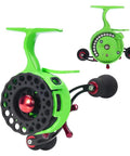 Magnetic Descent Ice Fishing Reel With Thirteen Magnets, Five Plus One Ball Bearings, Brass Gears, And Pro Grade Line Protection Outlet