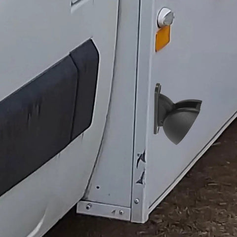 Sleek And Secure Rv Door Retainers For Ultimate Hold And Style Versatile Nylon Catch Easy Install keeping RV door securely shut.