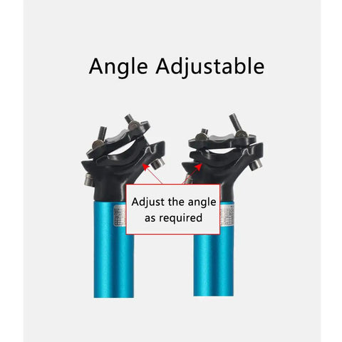 Dope Universal Mountain Bike Seat Post 27.2mm 30.9mm 31.6mm 400mm Long Aluminum 6061 T6 Seatpost angle adjustment diagram