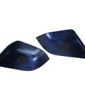 Rad Blue Pair For Left And Right Side Mirror Lower Covers Snap Tight In Place For Your Tesla Model 3 2017 Through 2021, detailed view.