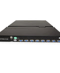 Professional Grade 19 Inch Rackmount Kvm Console Featuring 8 Port Switch Integrated Vga Tft Display USB keyboard ports on the back.